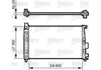 Radiator, engine cooling 732897 Valeo