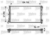 Radiator, engine cooling 732956 Valeo