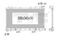 Radiator, engine cooling 734-1004 TYC