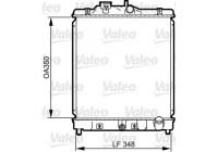 Radiator, engine cooling 734117 Valeo