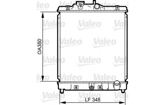 Radiator, engine cooling 734117 Valeo