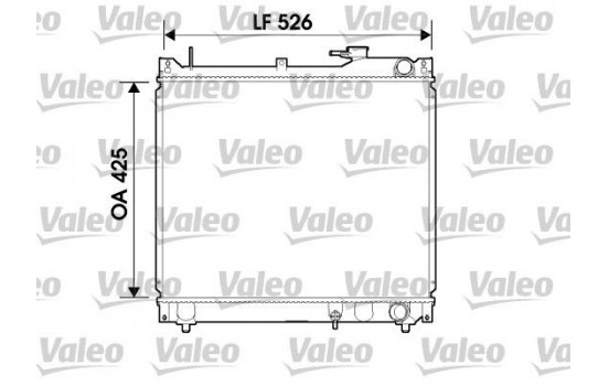 Radiator, engine cooling 734162 Valeo