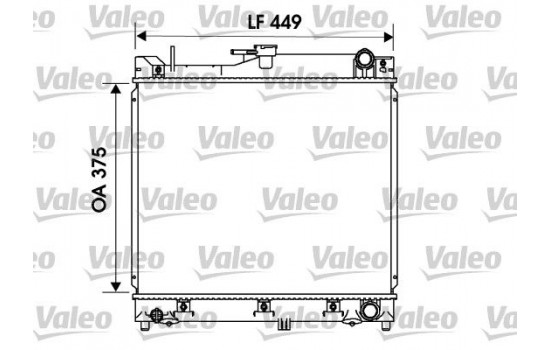 Radiator, engine cooling 734170 Valeo