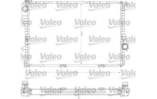 Radiator, engine cooling 734277 Valeo