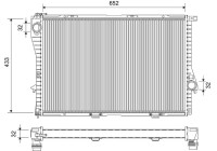 Radiator, engine cooling 734277 Valeo