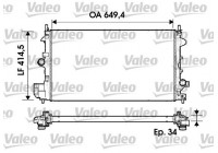 Radiator, engine cooling 734339 Valeo
