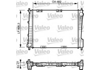 Radiator, engine cooling 734462 Valeo