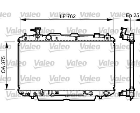 Radiator, engine cooling 734493 Valeo