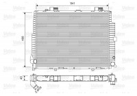 Radiator, engine cooling 734796 Valeo