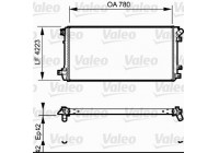 Radiator, engine cooling 735112 Valeo