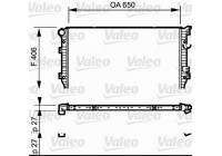 Radiator, engine cooling 735133 Valeo
