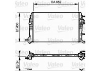 Radiator, engine cooling 735181 Valeo