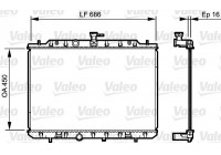 Radiator, engine cooling 735205 Valeo