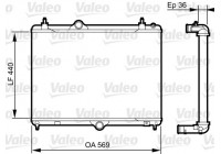 Radiator, engine cooling 735371 Valeo
