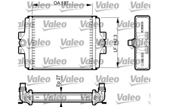 Radiator, engine cooling 735467 Valeo