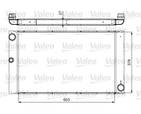 Radiator, engine cooling 735475 Valeo