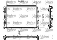 Radiator, engine cooling 735556 Valeo