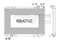 Radiator, engine cooling 736-1031 TYC