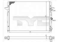 Radiator, engine cooling 737-0005 TYC