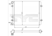 Radiator, engine cooling 737-0010 TYC