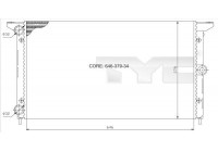 Radiator, engine cooling 737-0014 TYC