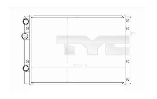 Radiator, engine cooling 737-0038 TYC