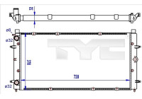 Radiator, engine cooling 737-0059-R TYC