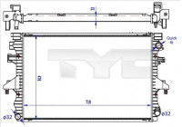 Radiator, engine cooling 737-0060-R TYC