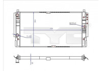 Radiator, engine cooling 737-0068-R TYC
