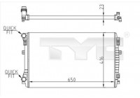 Radiator, engine cooling 737-0071-R TYC