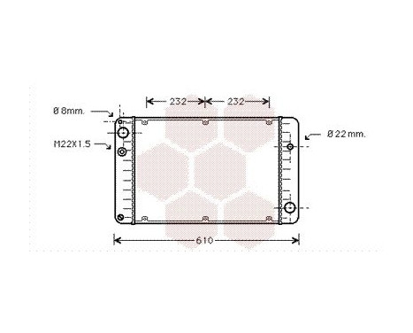 Radiator, engine cooling 74002004 International Radiators, Image 2