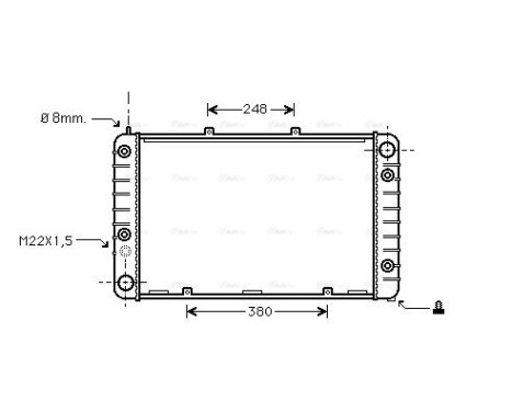 Radiator, engine cooling 74002010 International Radiators, Image 2