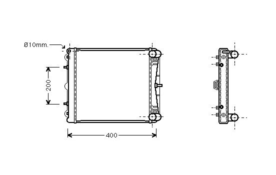 Radiator, engine cooling 74002037 International Radiators