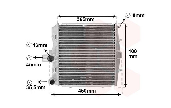 Radiator, engine cooling 74012703 International Radiators