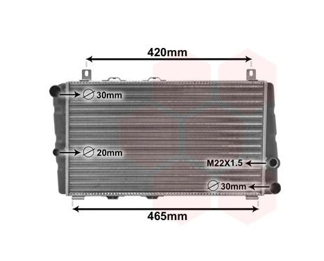 Radiator, engine cooling 76002002 International Radiators