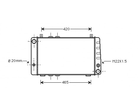 Radiator, engine cooling 76002002 International Radiators, Image 2