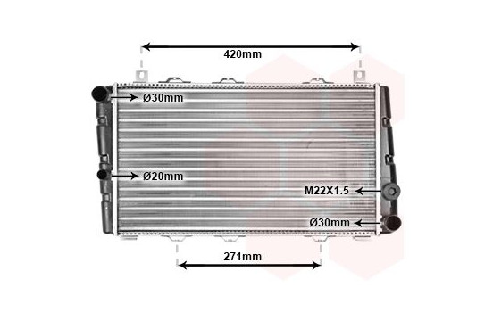 Radiator, engine cooling 76002009 International Radiators, Image 2