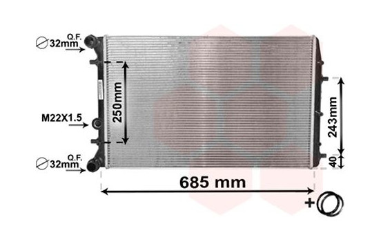 Radiator, engine cooling 76002014 International Radiators, Image 2
