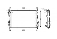 Radiator, engine cooling 77002037 International Radiators