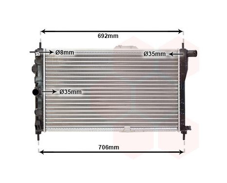 Radiator, engine cooling 81002001 International Radiators, Image 2