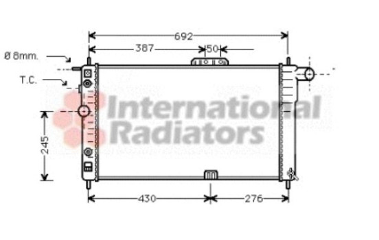 Radiator, engine cooling 81002002 International Radiators, Image 2