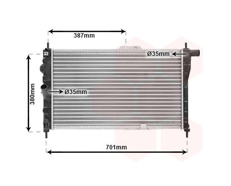 Radiator, engine cooling 81002004 International Radiators Plus, Image 2