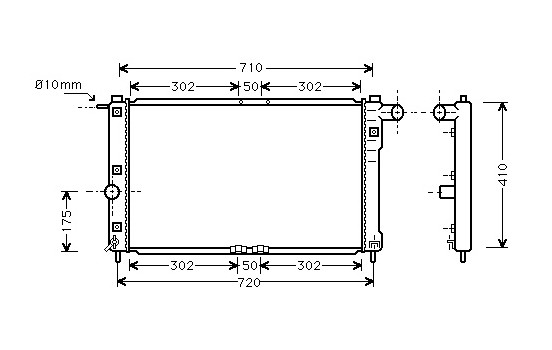 Radiator, engine cooling 81002009 International Radiators
