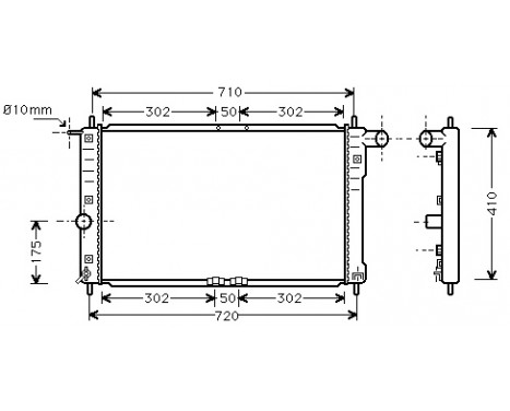 Radiator, engine cooling 81002016 International Radiators