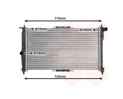 Radiator, engine cooling 81002016 International Radiators, Image 2