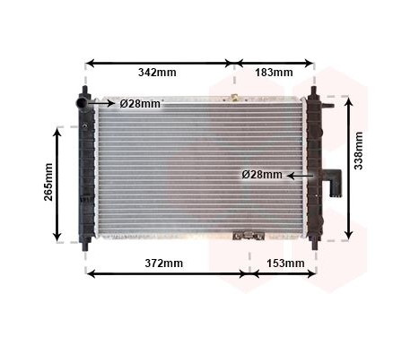 Radiator, engine cooling 81002046 International Radiators, Image 2