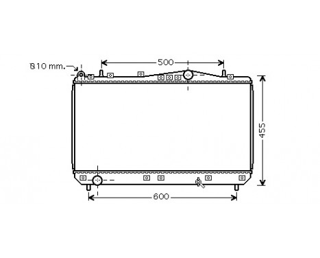 Radiator, engine cooling 81002052 International Radiators, Image 2