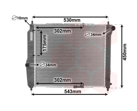 Radiator, engine cooling 81002066 International Radiators, Image 2