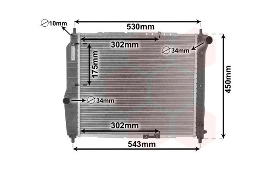 Radiator, engine cooling 81002066 International Radiators, Image 2