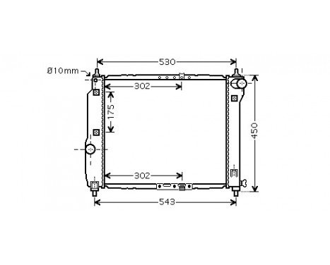 Radiator, engine cooling 81002066 International Radiators